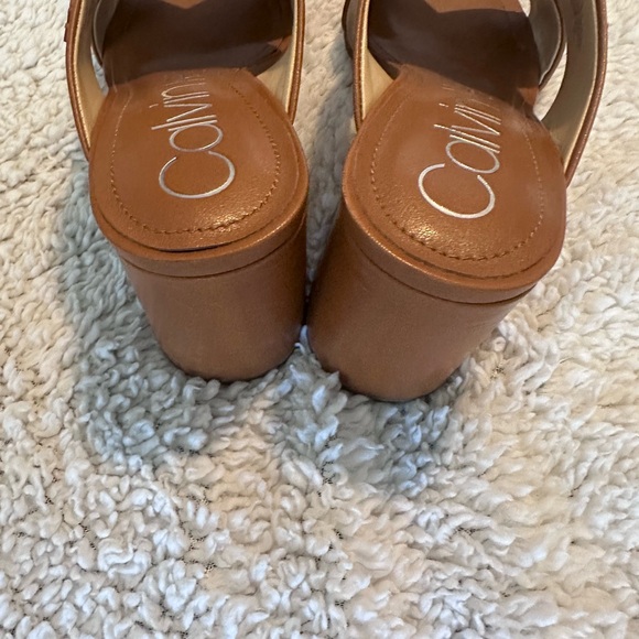 Calvin Klein Women's Tan Mules - Picture 9 of 10